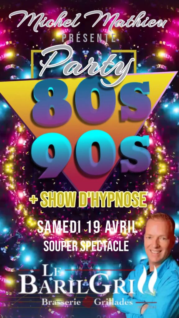 PARTY MICHEL MATHEIU  soirée 80-90